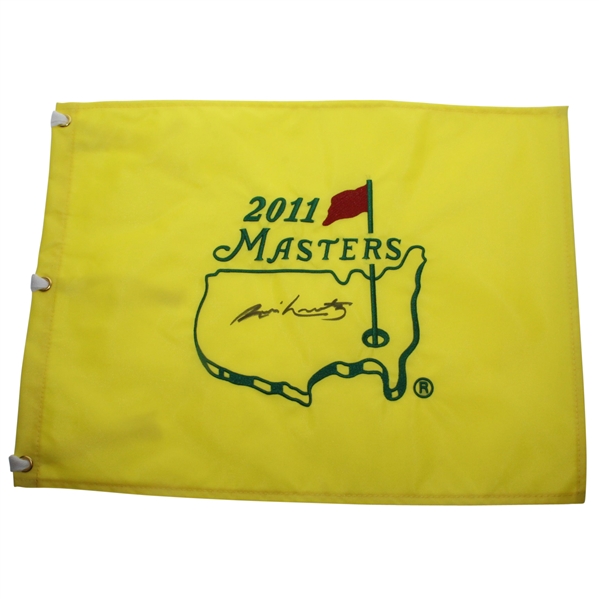 Jim Nantz Signed 2011 Masters Embroidered Flag JSA ALOA