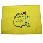 Nick Faldo Signed 2014 Masters Embroidered Flag JSA ALOA