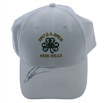 Brooks Koepka Signed White 2017 US Open at Erin Hills Hat JSA ALOA