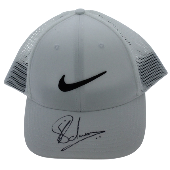 Charl Schwartzel Signed Personal White Nike Hat JSA #P76653