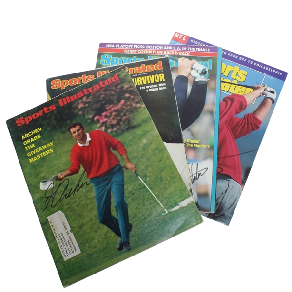 Four Signed Sports Illustrated Magazines - Archer, Stadler, Kite, & Graham JSA ALOA