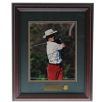 Bernhard Langer Signed Photo w/Year Won Notation, Nameplate, & Ball Marker - Framed JSA ALOA