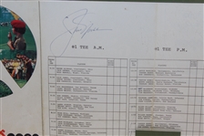 Jack Nicklaus Signed 1974 Ohio Kings Island Open Pairing Sheet w/Card - Framed JSA ALOA