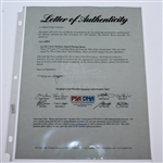 Jack Nicklaus Signed 1974 Ohio Kings Island Open Pairing Sheet w/Card - Framed JSA ALOA