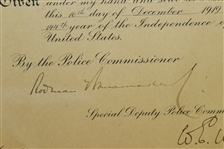 Rodman Wanamaker (Founder PGA Champ.) Signed 1918 NYC Police Commission Document FULL JSA #X91823