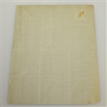 'Chick' Evans Signed ALS with Golf Advice Written on Reverse of Three Photos JSA ALOA