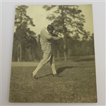 'Chick' Evans Signed ALS with Golf Advice Written on Reverse of Three Photos JSA ALOA