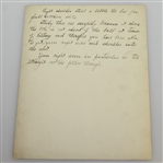 'Chick' Evans Signed ALS with Golf Advice Written on Reverse of Three Photos JSA ALOA
