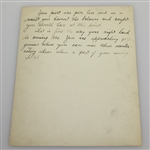 'Chick' Evans Signed ALS with Golf Advice Written on Reverse of Three Photos JSA ALOA
