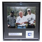 Arnold Palmer, Emmitt Smith, & Marcus Allen Signed 1998 Bob Hope Classic Photo - Framed JSA ALOA