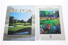 Nine Major Championship Programs Plus Two Ryder Cup Programs - Three Signed JSA ALOA