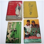 Four Golf Books - Hagen Story, Training Tiger, Know the Game of Golf, & New Way to Better Golf