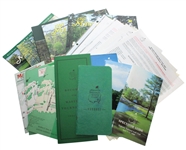 Misc. Masters Items - Journals, Spec Guides, Yardage Guides, & Pairing Sheets