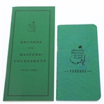 Misc. Masters Items - Journals, Spec Guides, Yardage Guides, & Pairing Sheets