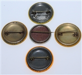 1960's Misc. New Jersey State Golf Assoc. Amateur Championship Pins - MGA, 1966 (x2), 1962, 1969