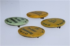 New Jersey State Golf Assoc. Pre-Senior Championship Pins - 1961, 1962, 1968, & 1970
