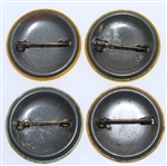 New Jersey State Golf Assoc. Pre-Senior Championship Pins - 1961, 1962, 1968, & 1970