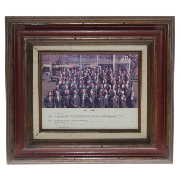 Augusta National Golf Club 1974 Jamboree Members Only Photo - Seldom Seen - Framed