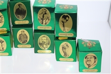 St. Andrews Open Champions Miniature Scotch Whisky Decanters - Jones, Hagen, Morris, etc