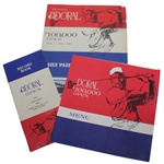 1967 Doral Open Pairing Sheet, Menu, & 1992-1967 Record Book