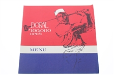 1967 Doral Open Pairing Sheet, Menu, & 1992-1967 Record Book
