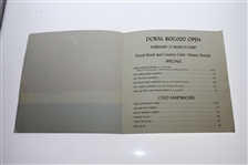 1967 Doral Open Pairing Sheet, Menu, & 1992-1967 Record Book