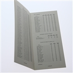 1967 Doral Open Pairing Sheet, Menu, & 1992-1967 Record Book