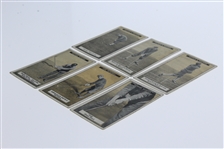 Six 1925 Imperial Tobacco Golf Cards - George Duncan(x2), Abe Mitchell, & Arthur Havers(x3)