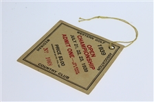 1939 Western Golf Association Open at Medinah CC Pass #1068 - Byron Nelson Win