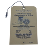 Mike Fetchick Signed 1956 Western Open Championship at Presidio GC Ticket #2733 JSA ALOA 