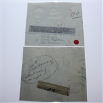 Two Ben Hogan with PGA Championship Trophy Wire Photos - 1946 & 1948