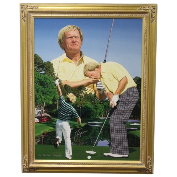 Jack Nicklaus Signed Danny Day Artists Proof 25/25 Giclee on Canvas Painting-Deluxe Frame JSA ALOA