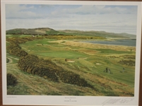 Graeme Baxter Signed Royal Dornoch Print Framed