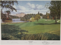 Tom Weiskopf Signed Ltd Ed 101/250 Graeme Baxter Loch Lomond Print Framed JSA ALOA