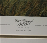 Tom Weiskopf Signed Ltd Ed 101/250 Graeme Baxter Loch Lomond Print Framed JSA ALOA