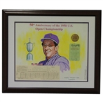 Tommy Bolt  50th Anniversary of 1958 US Open Championship Display Framed