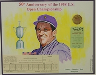 Tommy Bolt  50th Anniversary of 1958 US Open Championship Display Framed