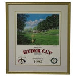 1995 Ryder Cup at Oak Hill Hall of Fame "Special Poster" Signed by Gordon Wheeler