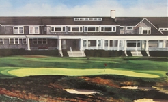 1997 Ltd Ed 'Dream Course 9th Hole Shinnecock' Elizabeth Peper Print #456/10000 Framed