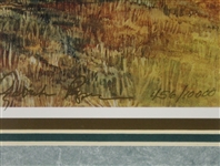 1997 Ltd Ed 'Dream Course 9th Hole Shinnecock' Elizabeth Peper Print #456/10000 Framed