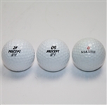 Lot of Three Personal Player Golf Balls - Nick Faldo, Greg Norman, and Ray Floyd