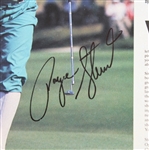 Lot of Two Payne Stewart Signed Interior Magazine Layouts JSA ALOA