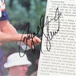 Lot of Two Payne Stewart Signed Interior Magazine Layouts JSA ALOA