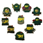 Lot of Ten Masters Commemorative Pins - 2003, 2004, 2006, & 2008-2014