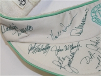 Multi-Signed 1985 US Open Visor by Seve, Pavin, Irwin, and others JSA ALOA