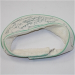 Multi-Signed 1985 US Open Visor by Seve, Pavin, Irwin, and others JSA ALOA
