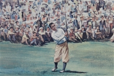Dom Lupo Wood Framed Art Piece - Post Swing with Caddy