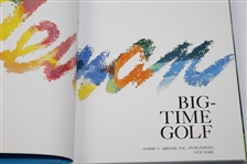 Leroy Neiman Signed Book Big Time Golf JSA ALOA