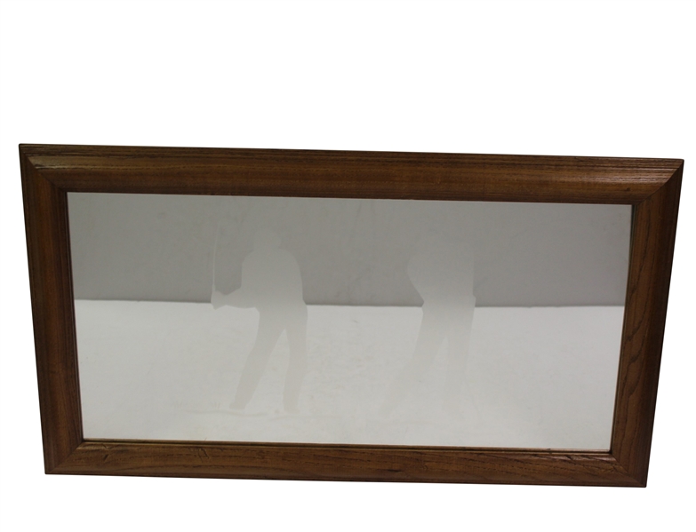 Golf Themed Down Swing & Contact Mirror - Framed