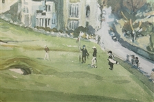 'St. Andrews The Road Hole and Eighteenth Hole' by Munro Neville - Framed - Roth Collection